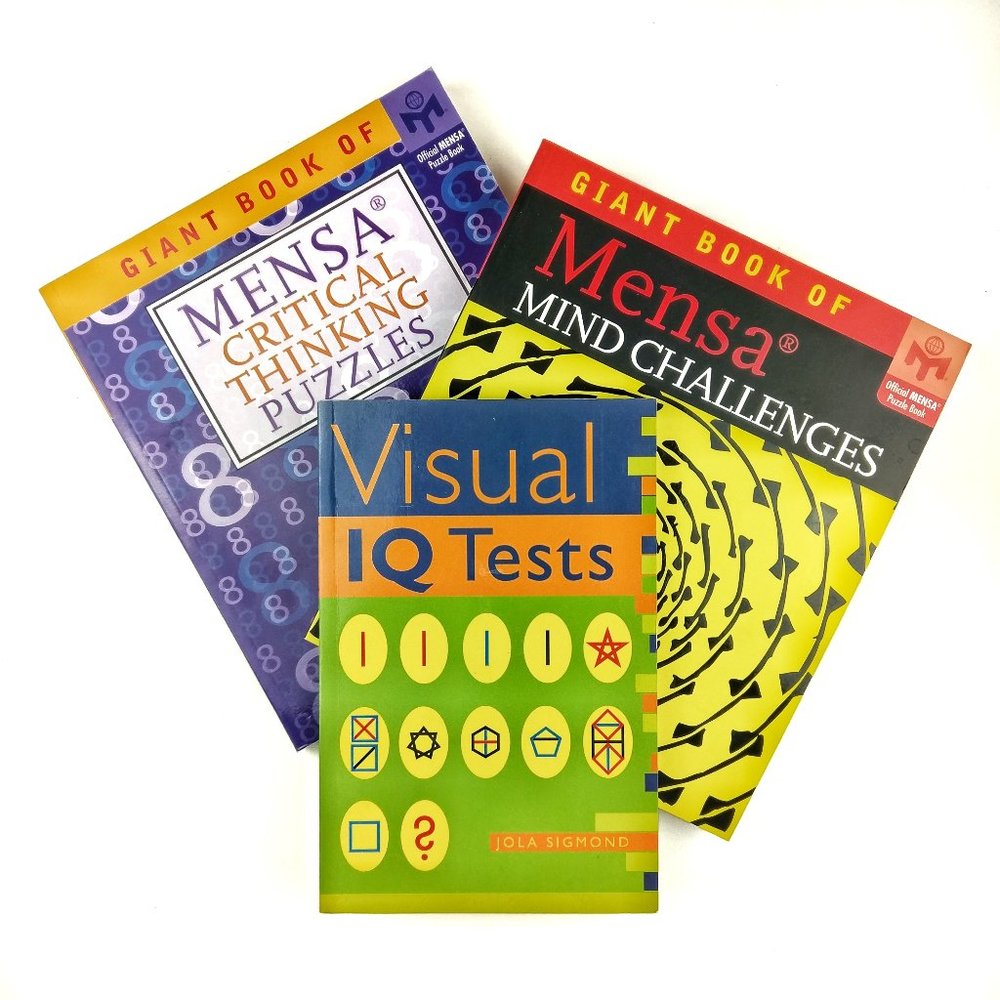 3 New Books Puzzles Brain Teaser Mental Exercises